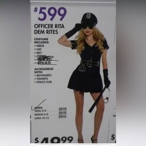 Sexy Officer Rita Dem Rites Adult Costume